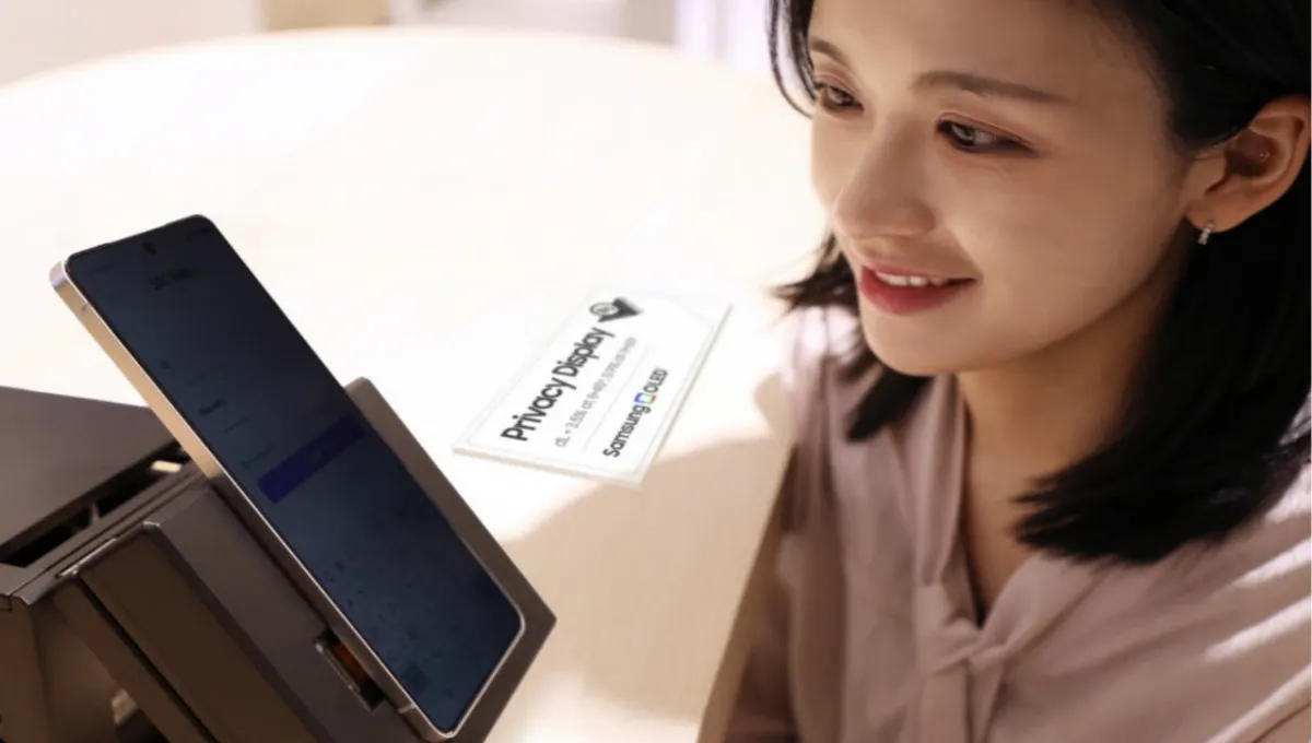 삼성디스플레이, MWC 2026서 사생활 보호용 '매직 픽셀 OLED' 전격 공개