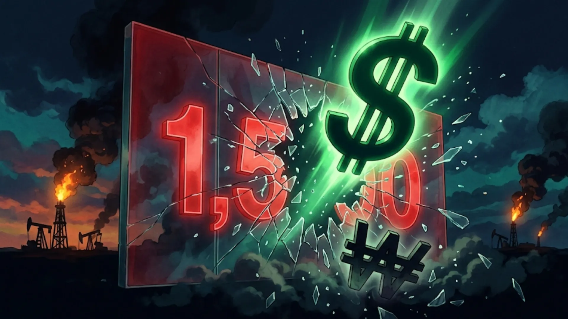 "17년 만에 1,500원 선 뚫렸다" 미·이란 전쟁이 부른 환율 비상사태