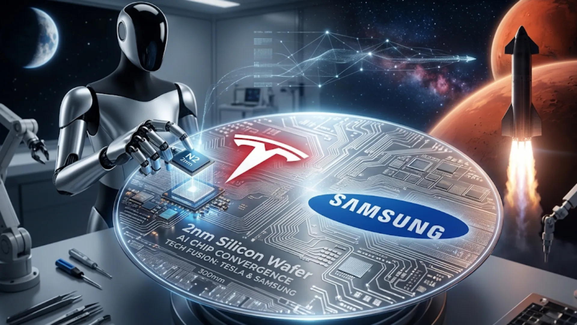 12월 테이프아웃 확정, 머스크의 ‘스페이스X AI’ 첫 등장...삼성전자와 손잡고 판 흔든다