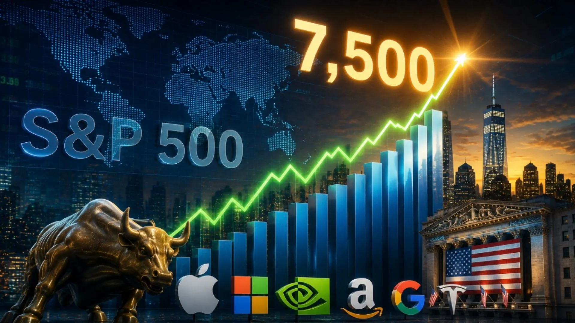 S&P 500 사상 첫 7,500 돌파... AI가 견인한 역사적 고지 점령