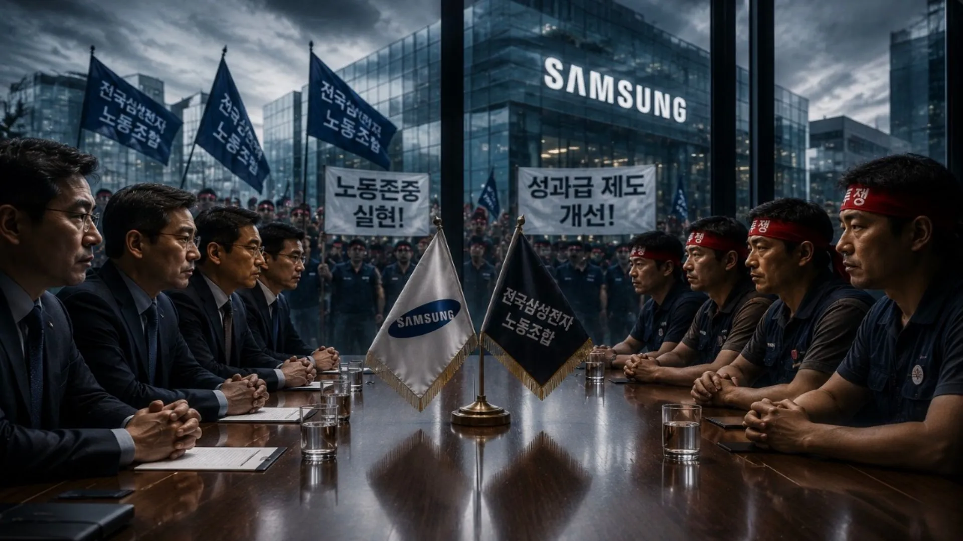 삼성전자 노사 '파업 전 최종 담판', 2차 사후조정 이틀간 연장