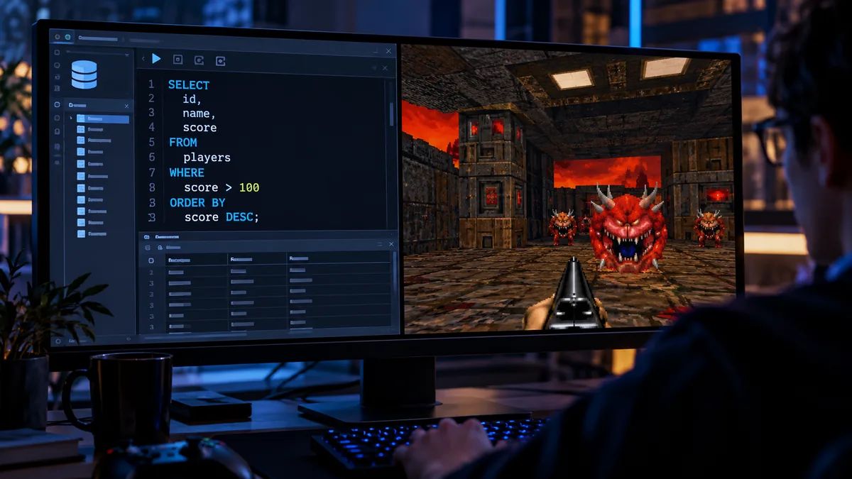 SQLDoom, SQL 데이터베이스로 구현한 둠 게임 등장